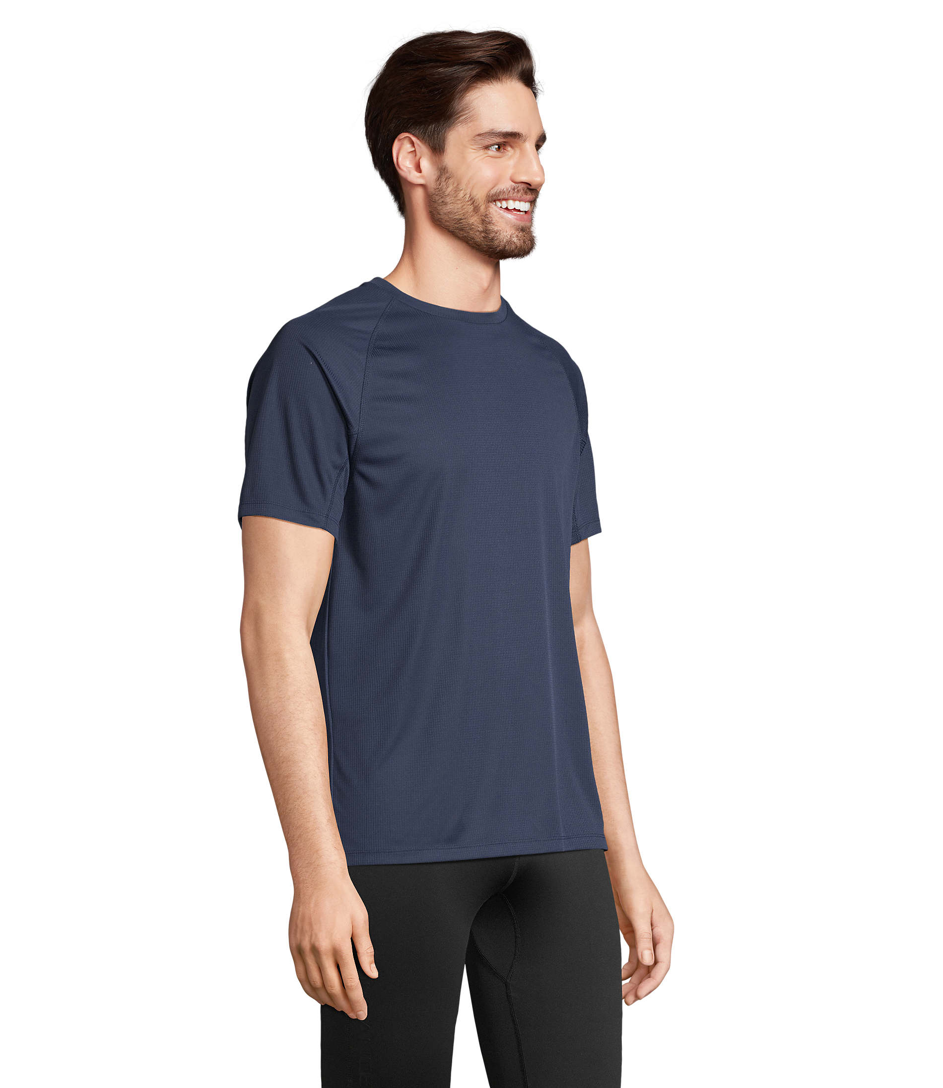 Tee-shirt unisexe personnalisable manches raglan VORTEX French Marine